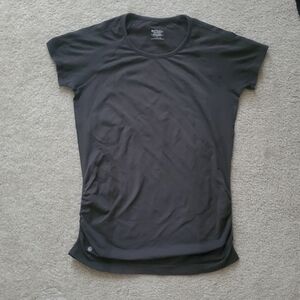 Athleta Dark Olive Green Speedlight Tee Size L